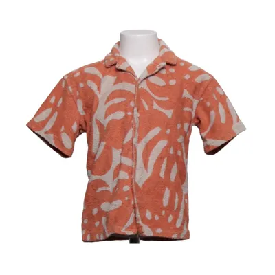 Korte mouwen shirt (Oranje, Wit) van H&M Kids Polyester, Katoen