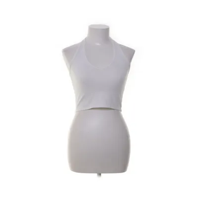 Halterneck top (Hvid) fra Brandy Melville Bomuld, Elastan