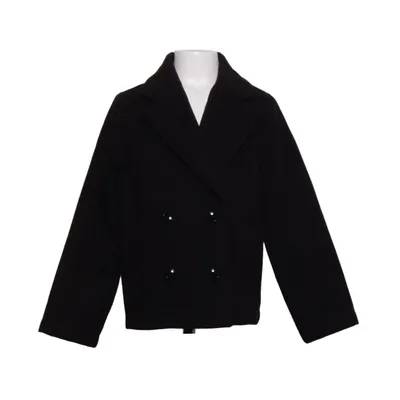 Pea coat (Black) from KappAhl Elastane, Polyester, Viscose