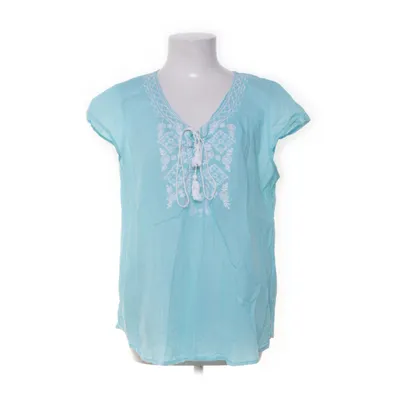 Top (Blauw) van Rosebud Katoen