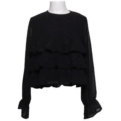 Blouse (Black) from Gina Tricot Metallic fiber, Polyester