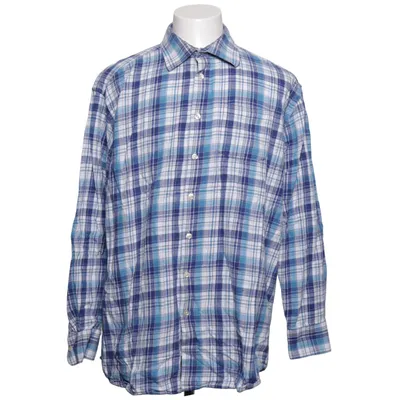 Flanellen overhemd (Blauw, Wit, Meerkleurig) van Bexleys Man