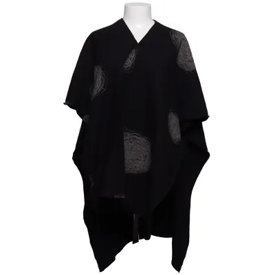Poncho (Black, Gray) from Ralston Wool