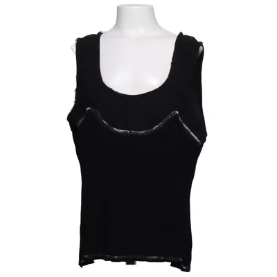 Tanktop (Zwart) van Alain Manoukian Elastaan, Polyester, Viscose