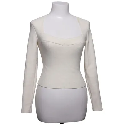 Sweater (White) from Abercrombie & Fitch Elastane, Nylon, Viscose
