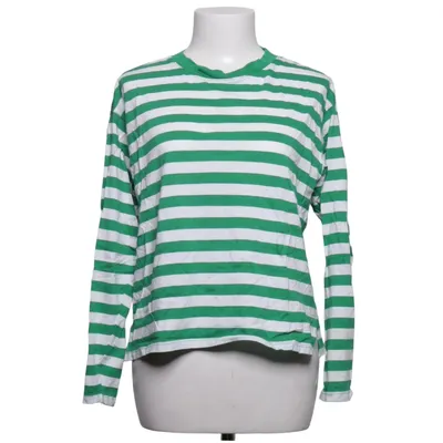 Långärmad t-shirt (Grön, Vit) från Monki Bomull, Modal