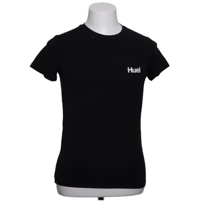 T-shirt (Noir) de Huel Coton, Élasthane