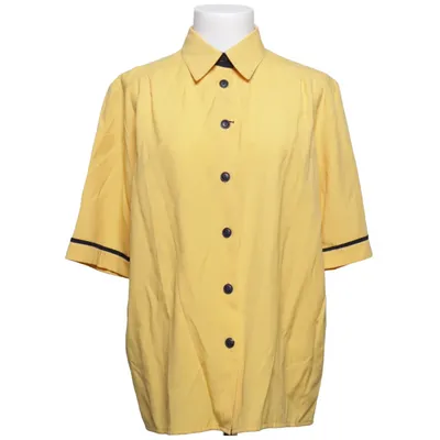 Kortärmad skjorta (Gul) från Linea Polyester, Viskos