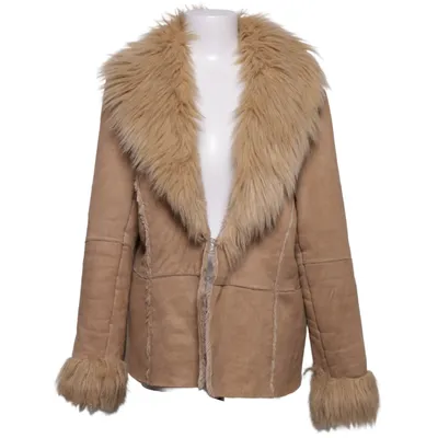 Shearlingjacka (Beige) från Dorothy Perkins Akryl, Polyester