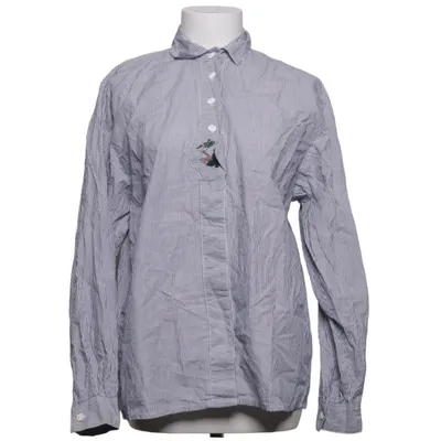 Shirt (Blauw, Wit) van Distler Katoen