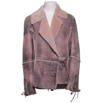 Shearlingjakke (Pink, Brun) fra Apriori Læder