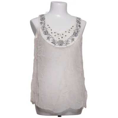 Tank Top (White, Orange) from Noa Noa Cotton, Viscose