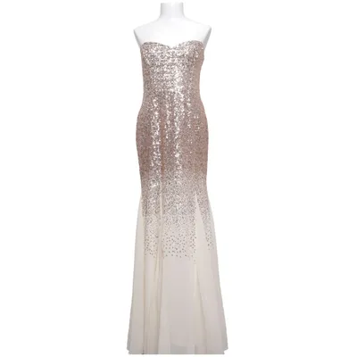 Aftonklänning (Beige, Silverfärgad) från Goddiva Polyester