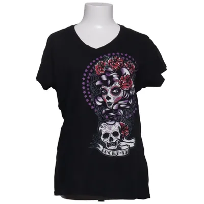 T-shirt (Zwart, Meerkleurig) van Lucky 13 Katoen