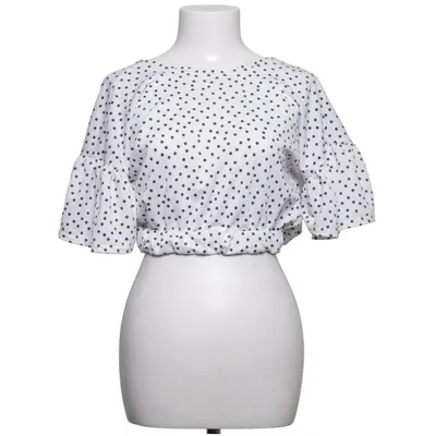 Halterneck top (Hvid, Sort) fra Boohoo Elastan, Polyester