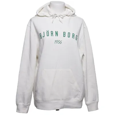 Huvtröja (Vit) från Björn Borg Bomull, Återvunnen polyester
