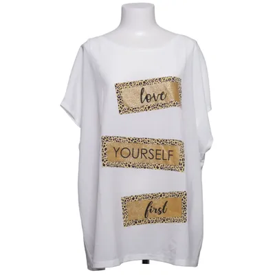 T-shirt (White, Black, Gold) from BPC Selection Polyester