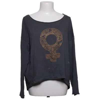 Langarmshirt (Grau) von Santa Ni Elasthan, Bio-Baumwolle