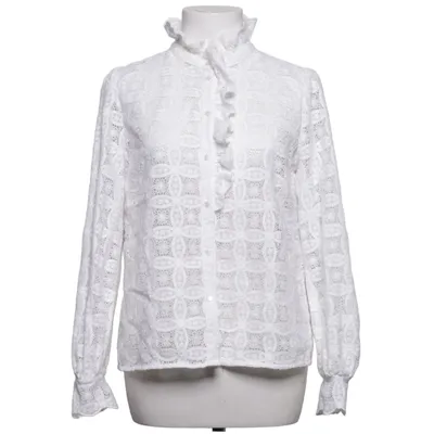 Blouse (Blanc) de Sézane Coton biologique, Polyester recyclé, Viscose
