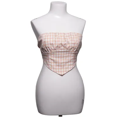 Tube top (Beige, Wit) van Naanaa Katoen, Polyester