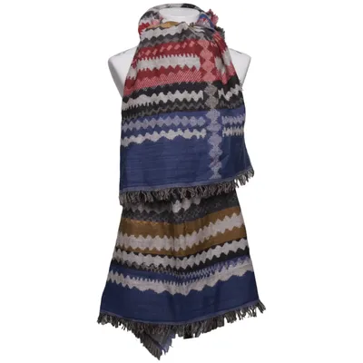 Écharpe (Beige, Multicolore) de Silk Road Acrylique, Coton, Laine