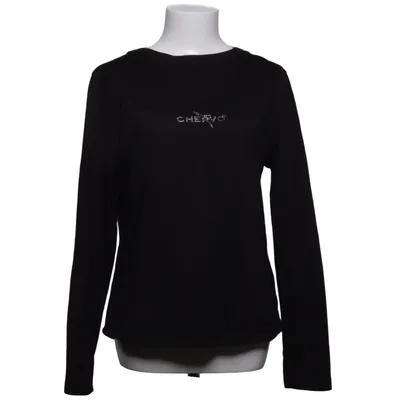 Lange mouwen shirt (Zwart) van Chervo Katoen, Polyamide