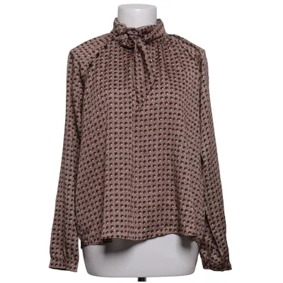 Knytblus (Brun, Beige, Orange) från Cotélac Polyester