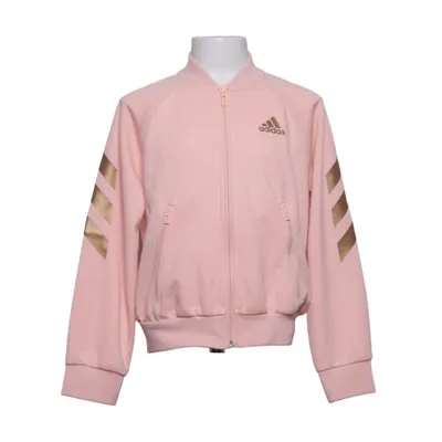 Træningsjakke (Pink, Guld) fra Adidas Elastan, Genanvendt polyester