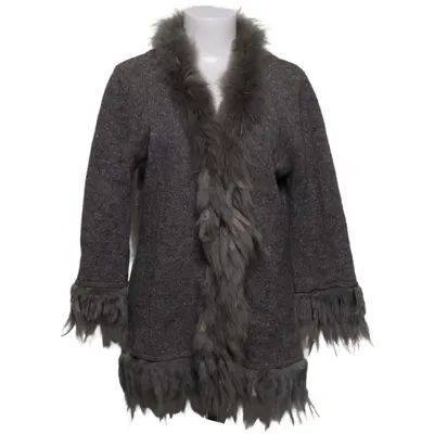 Cardigan (Gray) from Nice Connection Cashmere, Merino wool, Polyamide