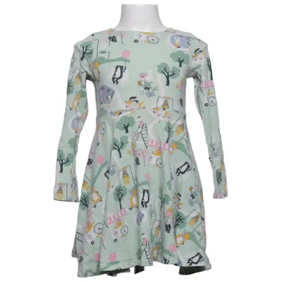 Dress (Green, Multicolored) from Polarn O. Pyret Elastane, Organic cotton