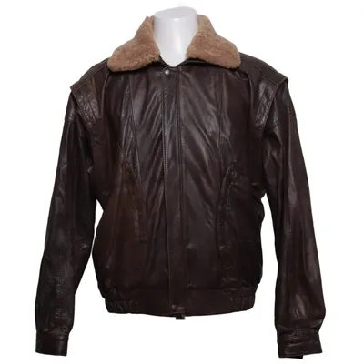 Veste en peau de mouton retournée (Marron)