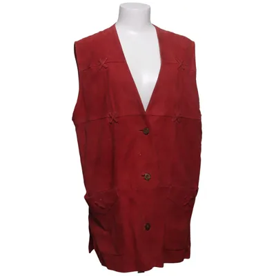 Leren vest (Rood) van PG Leather Fashion Leer