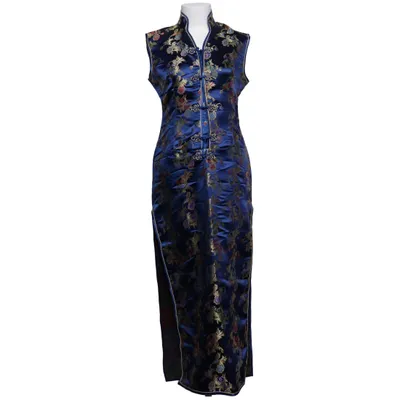 Cheongsam (Blå, Flerfärgad) från Laogudai Polyester
