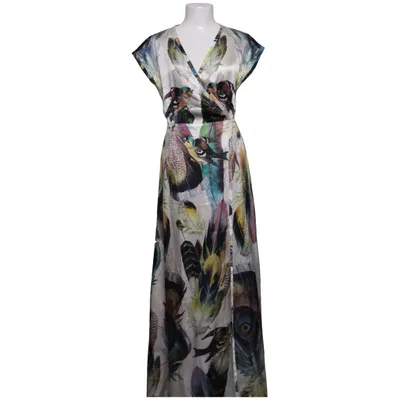 Wrap dress (White, Multicolored) from By Malina Collection Silk
