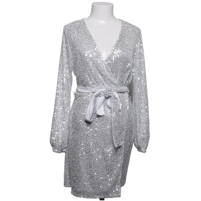 Cocktail dress (Silver, White) from Love Lolita Polyester, Viscose