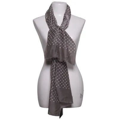 Shawl (Gray, White) from LACO Cotton, Silk