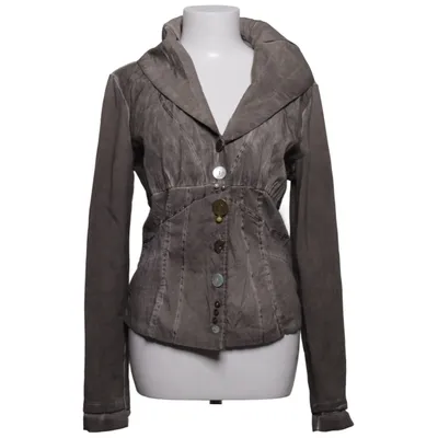 Jacket (Gray) from Piro Cotton, Elastane, Metallic fiber, Polyester, Viscose