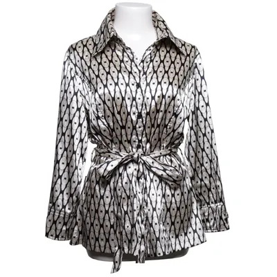 Blouse (Black, White) from Watcher