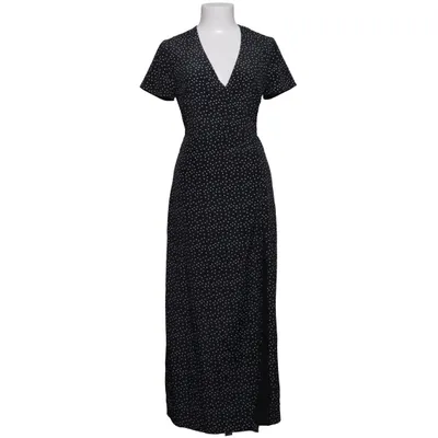 Wrap dress (Black, White) from Adoore Polyester