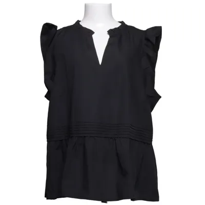 Top (Black) from Zizzi Cotton, Recycled polyester