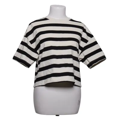 T-shirt (Wit, Zwart) van H&M Katoen, Elastaan