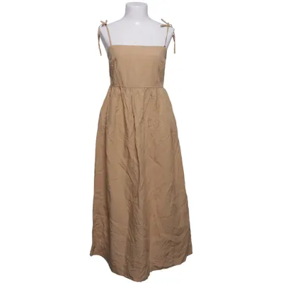 Långklänning (Brun) från Uniqlo Bomull, Linne, Lyocell, Polyester