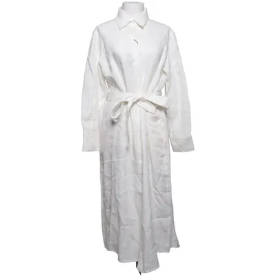 Skjortklänning (Vit) från Massimo Dutti Linne, Viskos