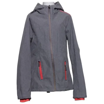 Softshell jacket (Grijs, Rood, Meerkleurig) van Girls United Elastaan, Polyester