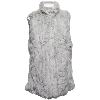 Fur vest (Gray) from Zara Girls