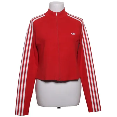 Träningsjacka (Röd, Vit) från Adidas Originals Återvunnen polyester, Viskos