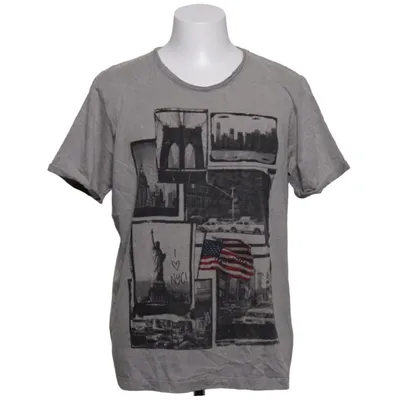 T-shirt (Gray) from Indicode Cotton