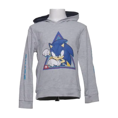 Sweat à capuche (Gris, Bleu, Multicolore) de sonic the hedgehog Coton, Viscose