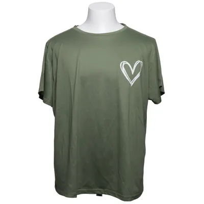 T-shirt (Groen) van Shein Curve Elastaan, Polyester