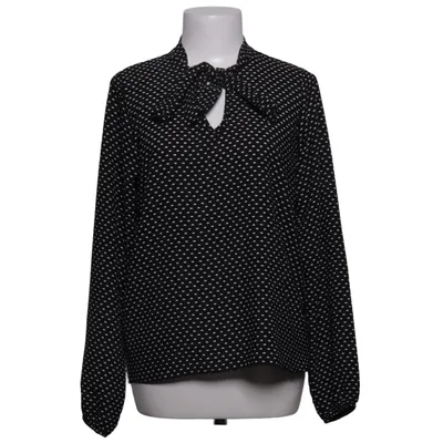 Pussy bow blouse (Black, White) from Position
